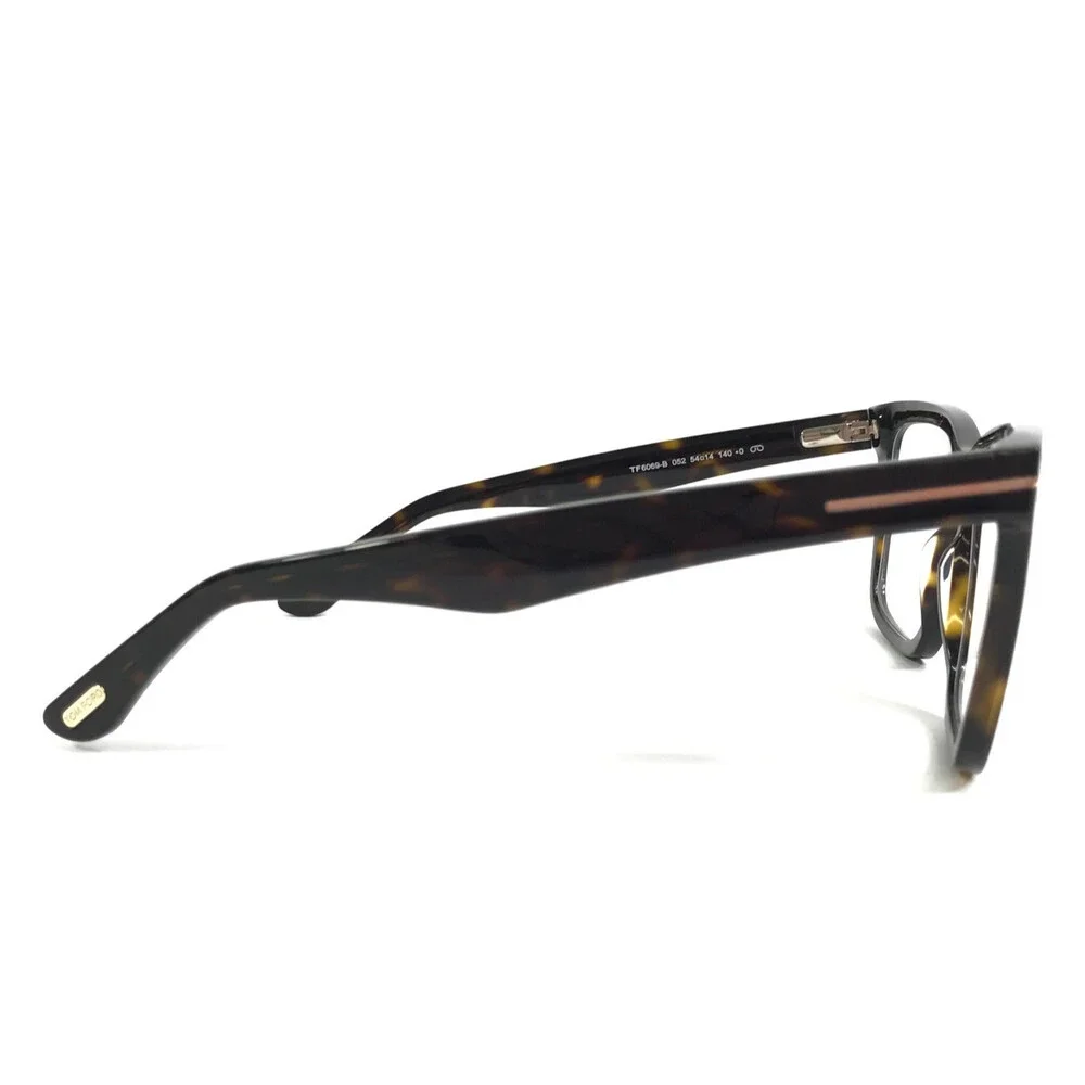 Tom Ford Eyeglasses Frames TF6069-B 052 Tortoise with Magnetic Clip-On 54-14-140